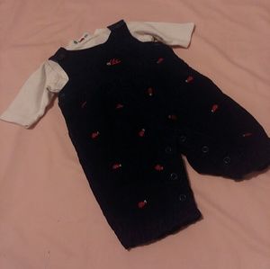 Ladybug overalls